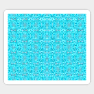 Aquamarine Aesthetic Abstract Watercolor Series Pattern 5 Sticker